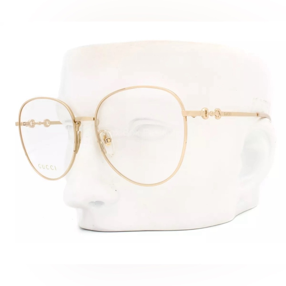 Gucci GG 0880O 004 Eyeglasses Frame Glasses Polished Gold 56-18-140 (Large)